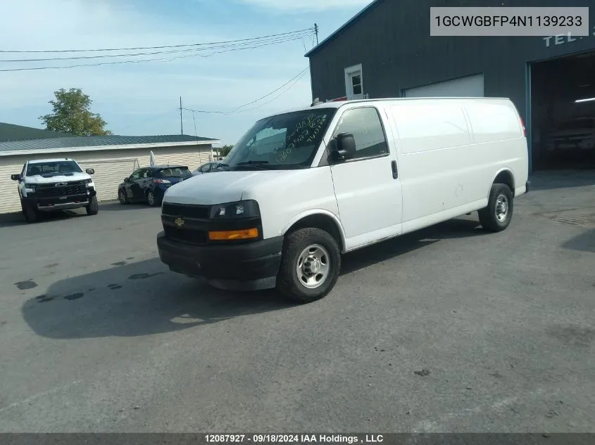 1GCWGBFP4N1139233 2022 Chevrolet Express Cargo Van