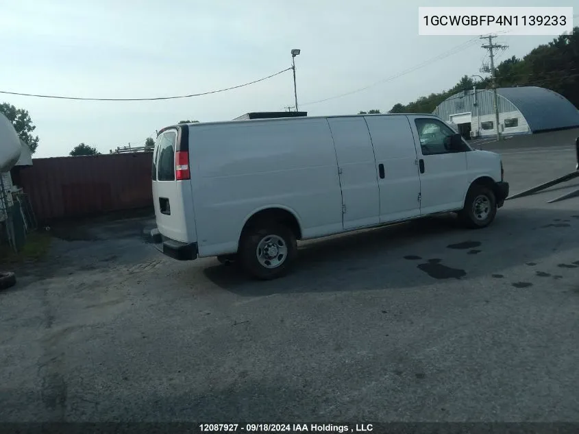 1GCWGBFP4N1139233 2022 Chevrolet Express Cargo Van