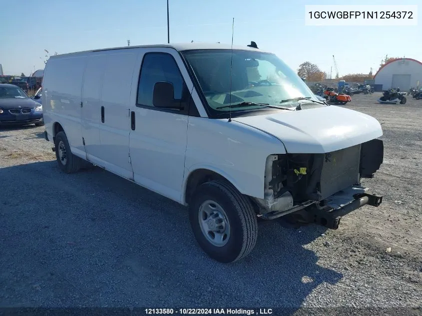 2022 Chevrolet Express Cargo Van VIN: 1GCWGBFP1N1254372 Lot: 12133580