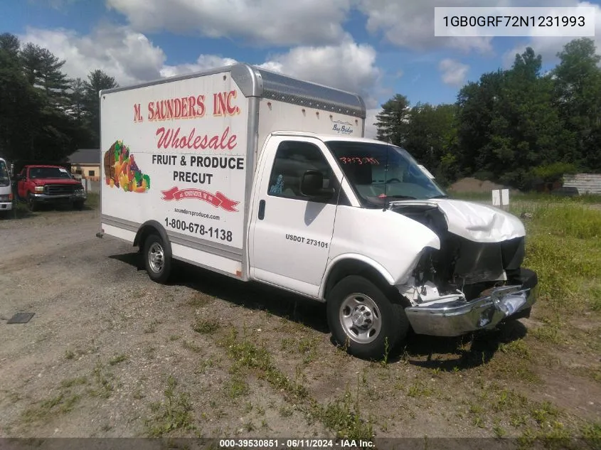 2022 Chevrolet Express Cutaway Work Van VIN: 1GB0GRF72N1231993 Lot: 39530851