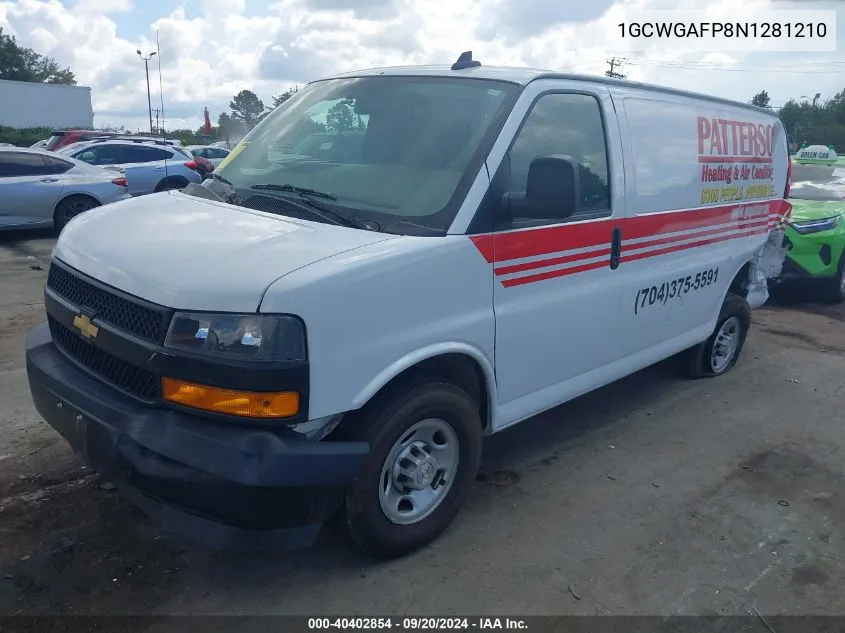 1GCWGAFP8N1281210 2022 Chevrolet Express Cargo Rwd 2500 Regular Wheelbase Wt