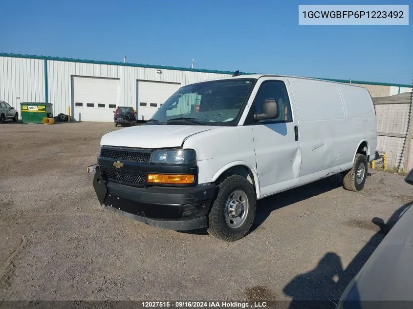 2023 Chevrolet Express G2500 VIN: 1GCWGBFP6P1223492 Lot: 12027515