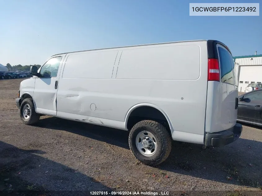 2023 Chevrolet Express G2500 VIN: 1GCWGBFP6P1223492 Lot: 12027515