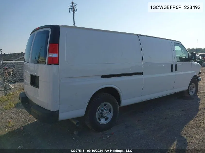 2023 Chevrolet Express G2500 VIN: 1GCWGBFP6P1223492 Lot: 12027515