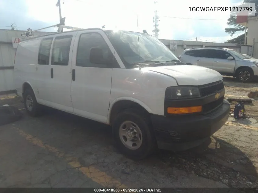 2023 Chevrolet Express Cargo Rwd 2500 Regular Wheelbase Wt VIN: 1GCWGAFPXP1217799 Lot: 40410538