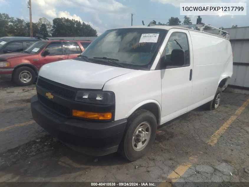 2023 Chevrolet Express Cargo Rwd 2500 Regular Wheelbase Wt VIN: 1GCWGAFPXP1217799 Lot: 40410538