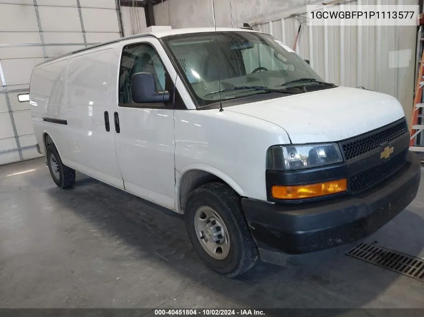 1GCWGBFP1P1113577 2023 Chevrolet Express Cargo Rwd 2500 Extended Wheelbase Wt