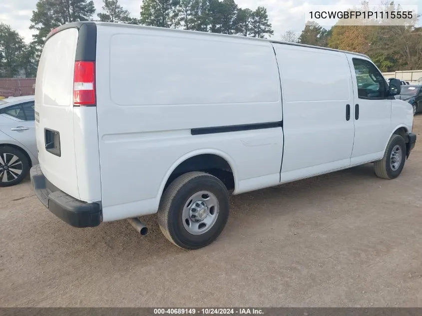 2023 Chevrolet Express G2500 VIN: 1GCWGBFP1P1115555 Lot: 40689149