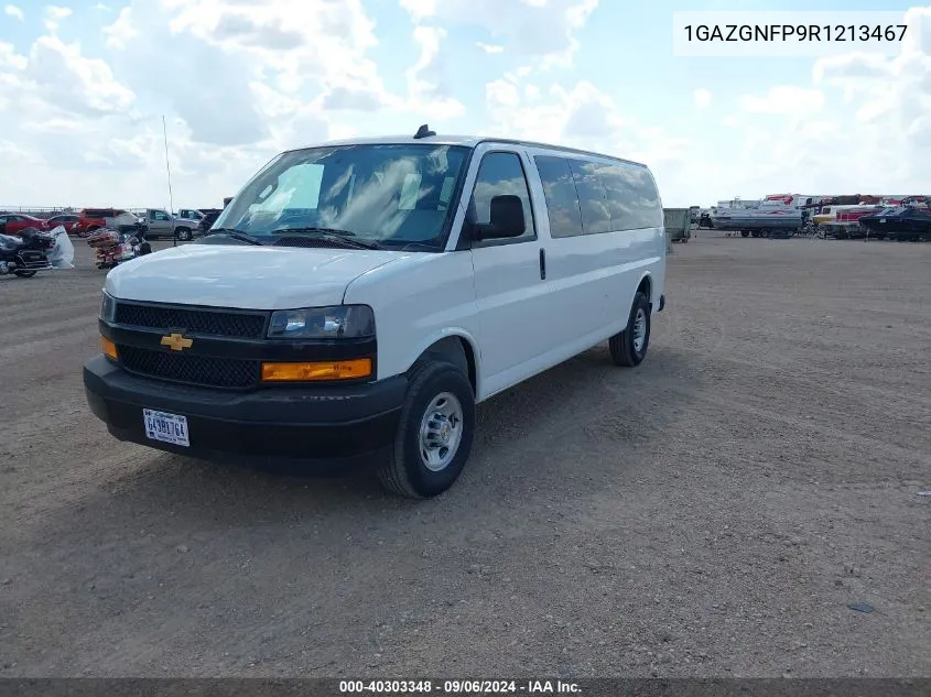 1GAZGNFP9R1213467 2024 Chevrolet Express Passenger Rwd 3500 Extended Wheelbase Ls