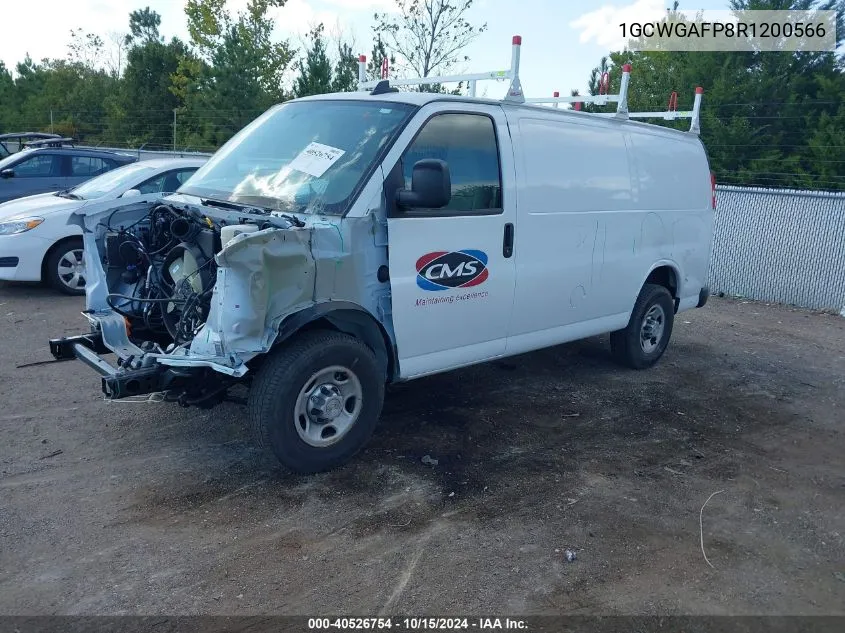 2024 Chevrolet Express Cargo Rwd 2500 Regular Wheelbase Wt VIN: 1GCWGAFP8R1200566 Lot: 40526754