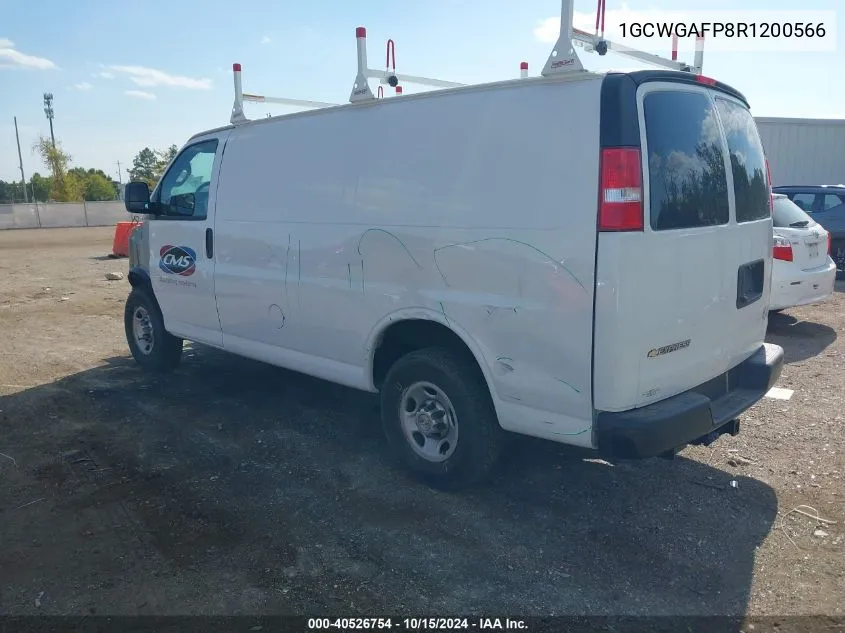 2024 Chevrolet Express Cargo Rwd 2500 Regular Wheelbase Wt VIN: 1GCWGAFP8R1200566 Lot: 40526754