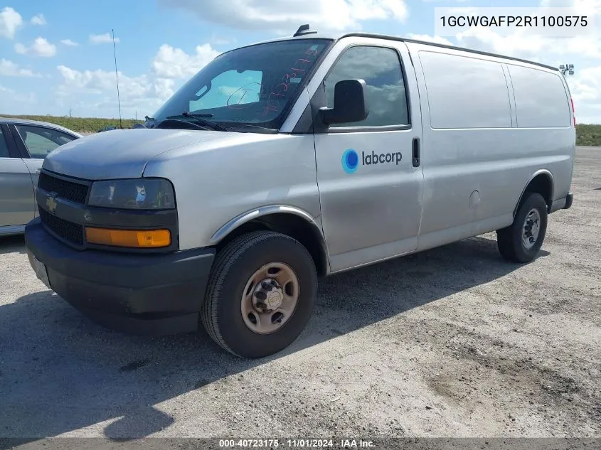 2024 Chevrolet Express Cargo Rwd 2500 Regular Wheelbase Wt VIN: 1GCWGAFP2R1100575 Lot: 40723175