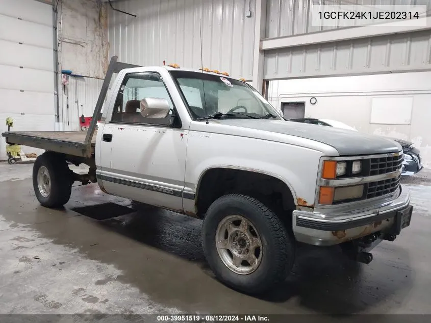 1988 Chevrolet Gmt-400 K2500 VIN: 1GCFK24K1JE202314 Lot: 39951519