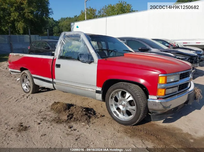 1989 Chevrolet Gmt-400 C1500 VIN: 2GCDC14H9K1250682 Lot: 12099316