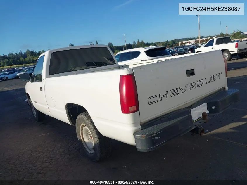 1989 Chevrolet Gmt-400 C2500 VIN: 1GCFC24H5KE238087 Lot: 40416531