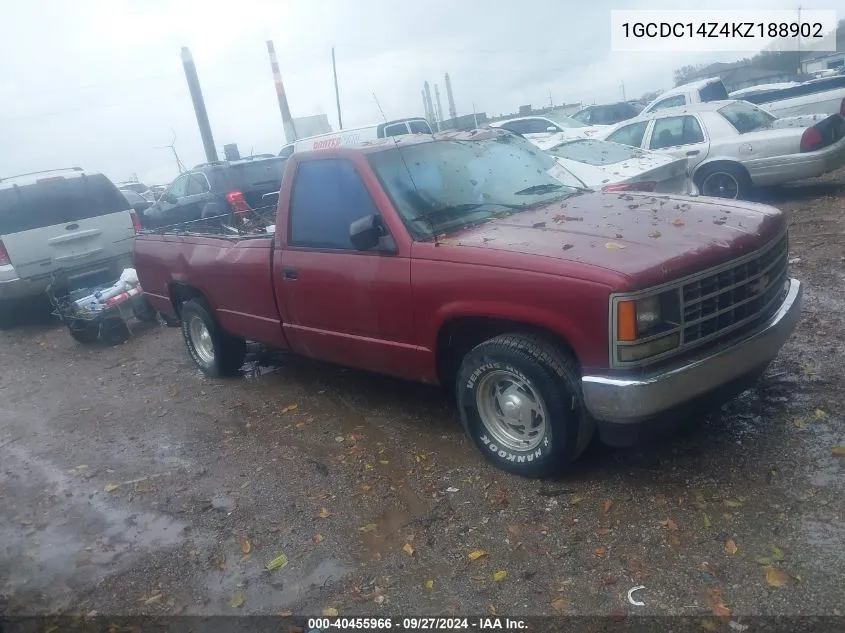 1989 Chevrolet Gmt-400 C1500 VIN: 1GCDC14Z4KZ188902 Lot: 40455966