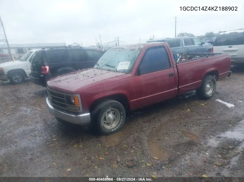 1989 Chevrolet Gmt-400 C1500 VIN: 1GCDC14Z4KZ188902 Lot: 40455966