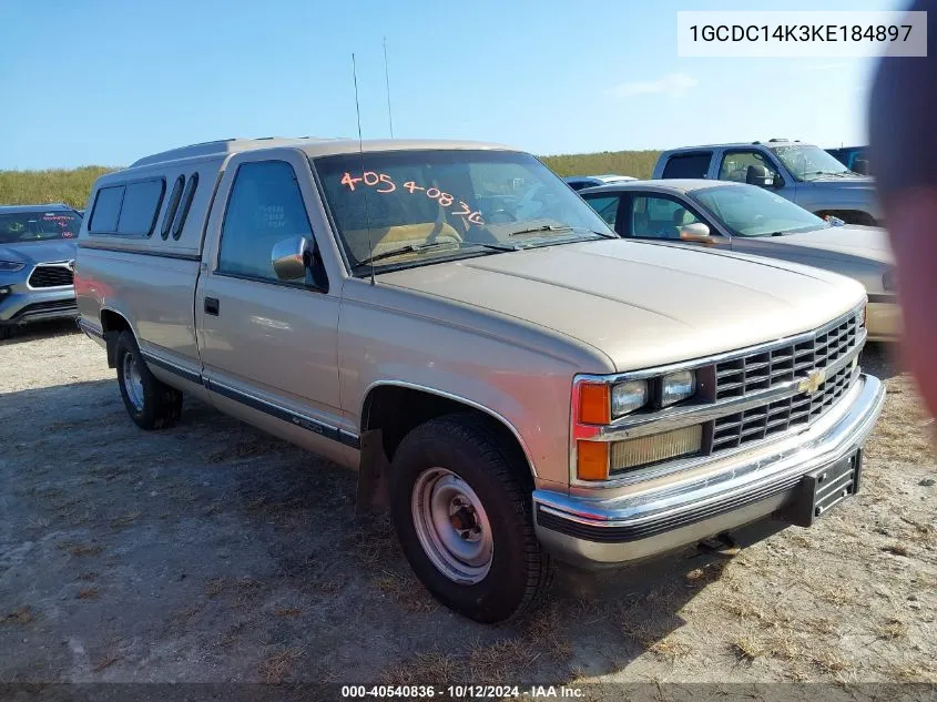 1989 Chevrolet Gmt-400 C1500 VIN: 1GCDC14K3KE184897 Lot: 40540836