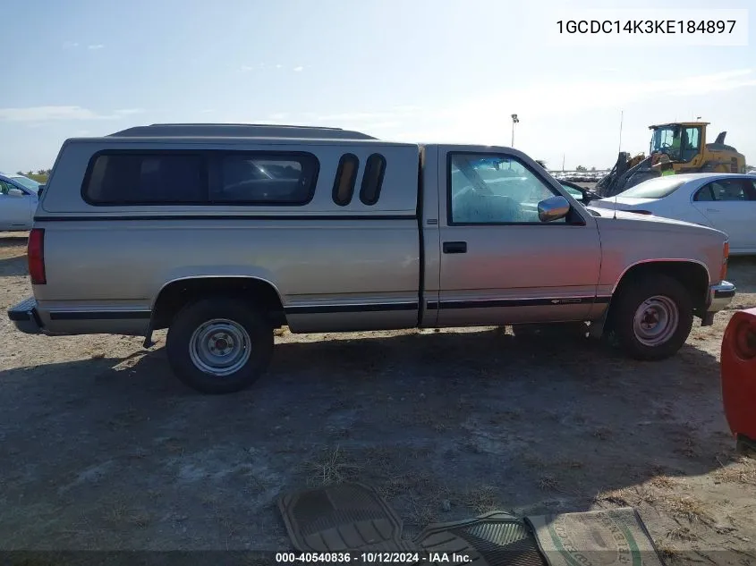 1989 Chevrolet Gmt-400 C1500 VIN: 1GCDC14K3KE184897 Lot: 40540836