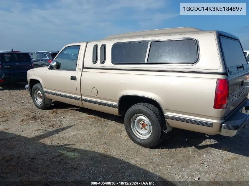 1989 Chevrolet Gmt-400 C1500 VIN: 1GCDC14K3KE184897 Lot: 40540836