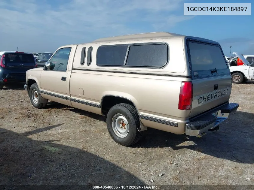 1989 Chevrolet Gmt-400 C1500 VIN: 1GCDC14K3KE184897 Lot: 40540836