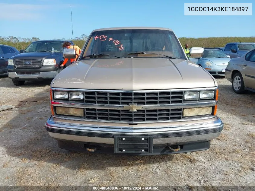 1989 Chevrolet Gmt-400 C1500 VIN: 1GCDC14K3KE184897 Lot: 40540836