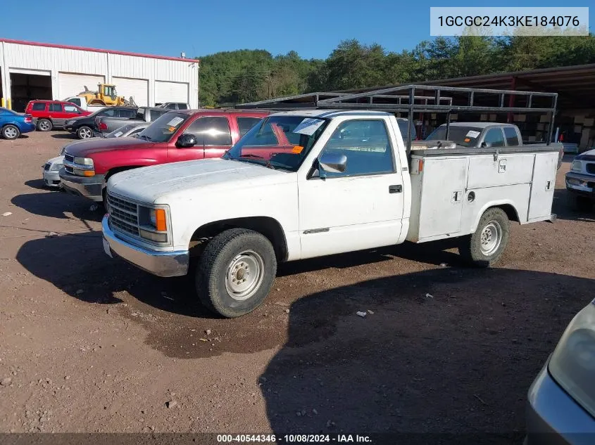 1989 Chevrolet Gmt-400 C2500 VIN: 1GCGC24K3KE184076 Lot: 40544346