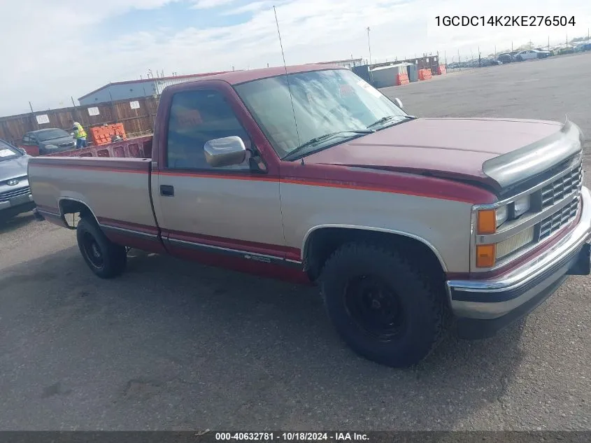 1989 Chevrolet Gmt-400 C1500 VIN: 1GCDC14K2KE276504 Lot: 40632781