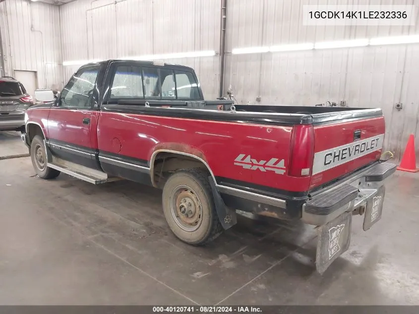 1GCDK14K1LE232336 1990 Chevrolet Gmt-400 K1500