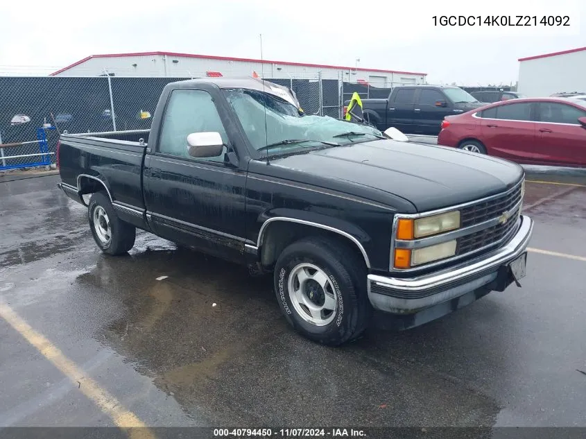 1990 Chevrolet Gmt-400 C1500 VIN: 1GCDC14K0LZ214092 Lot: 40794450