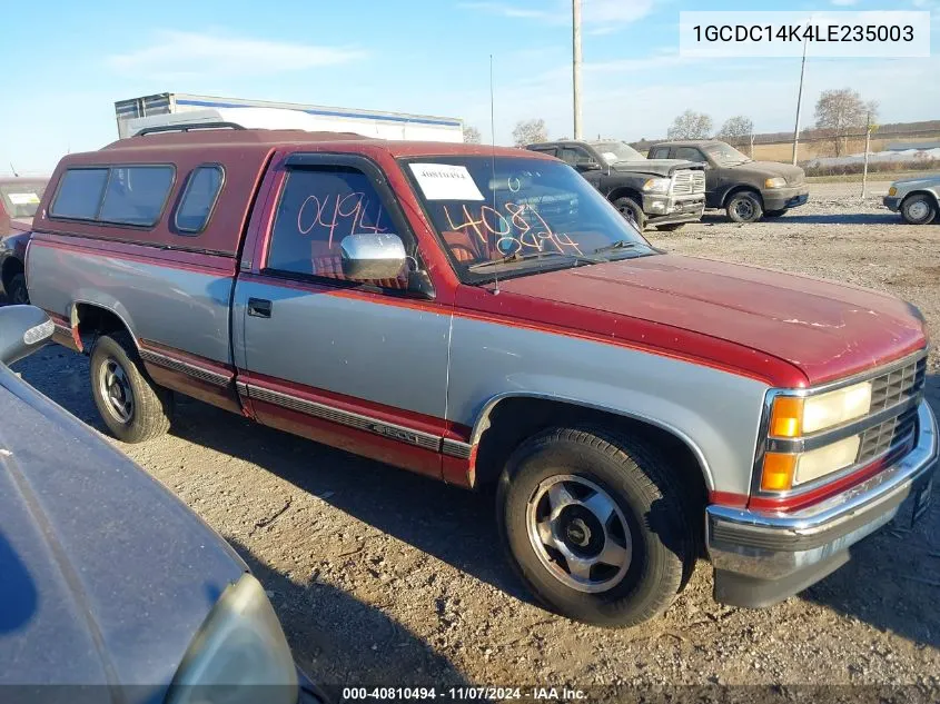 1990 Chevrolet Gmt-400 C1500 VIN: 1GCDC14K4LE235003 Lot: 40810494