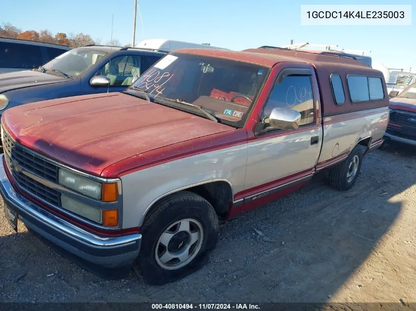 1990 Chevrolet Gmt-400 C1500 VIN: 1GCDC14K4LE235003 Lot: 40810494