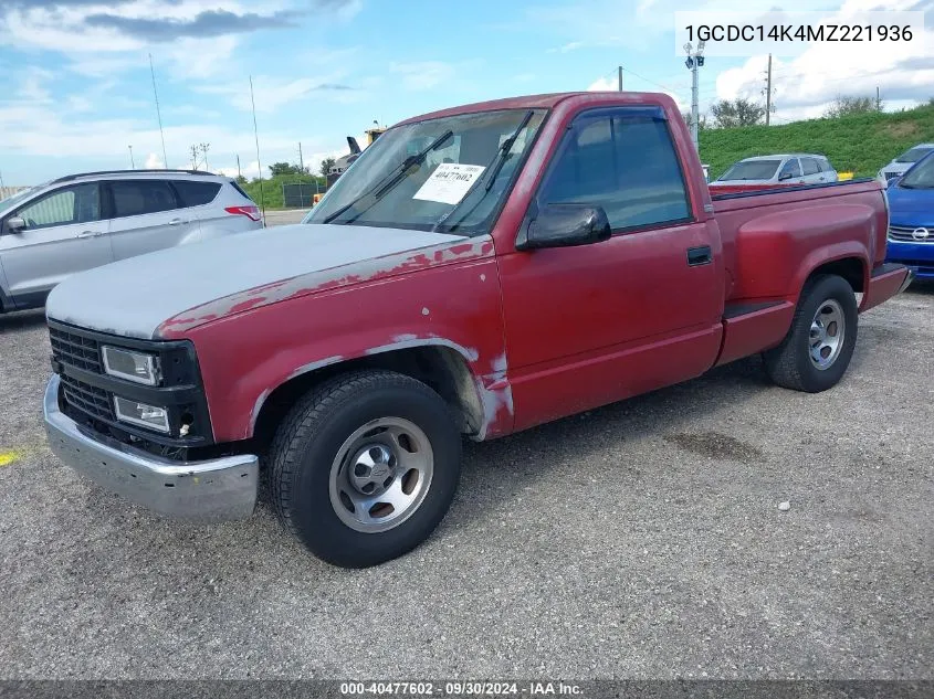 1991 Chevrolet Gmt-400 C1500 VIN: 1GCDC14K4MZ221936 Lot: 40477602