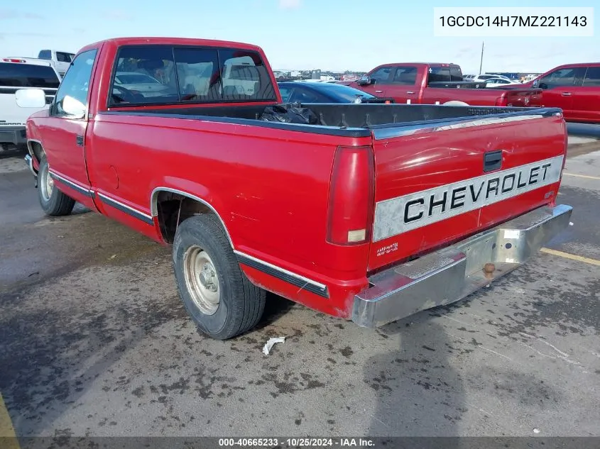 1GCDC14H7MZ221143 1991 Chevrolet Gmt-400 C1500