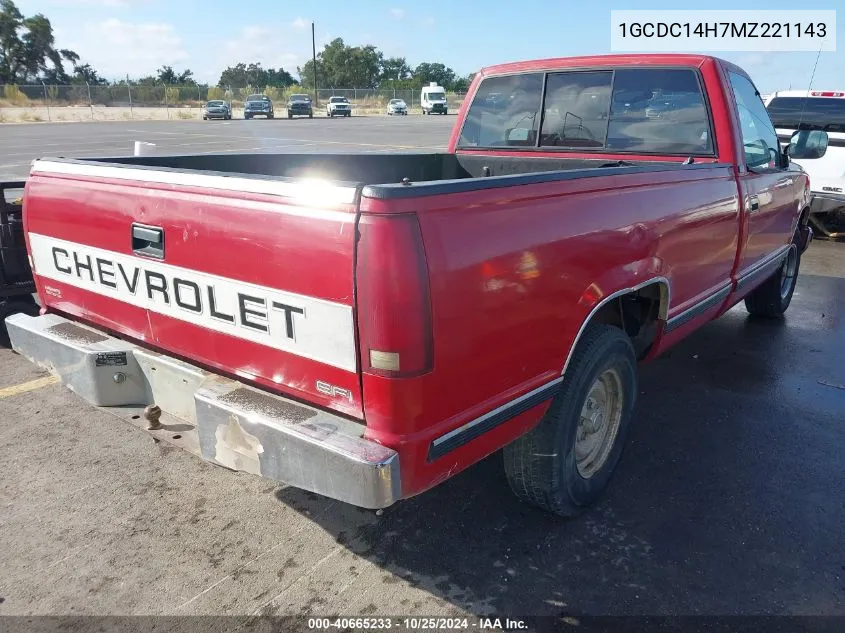 1991 Chevrolet Gmt-400 C1500 VIN: 1GCDC14H7MZ221143 Lot: 40665233