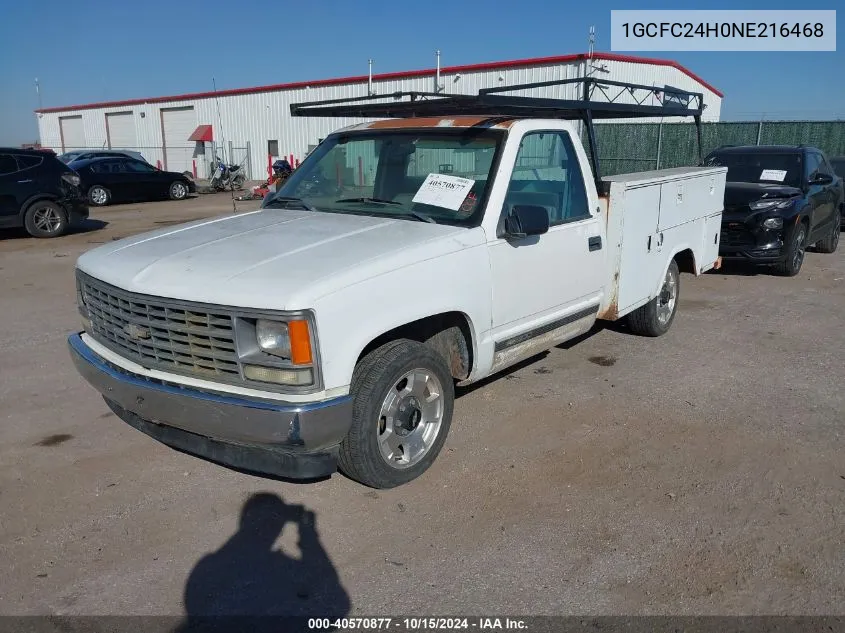 1992 Chevrolet Gmt-400 C2500 VIN: 1GCFC24H0NE216468 Lot: 40570877