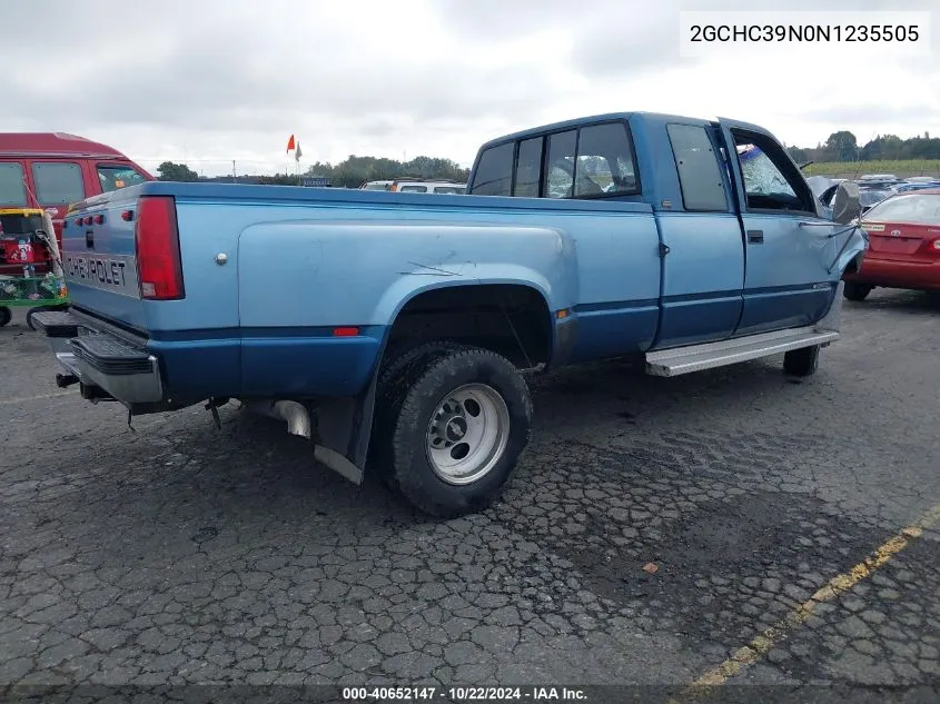 1992 Chevrolet Gmt-400 C3500 VIN: 2GCHC39N0N1235505 Lot: 40652147