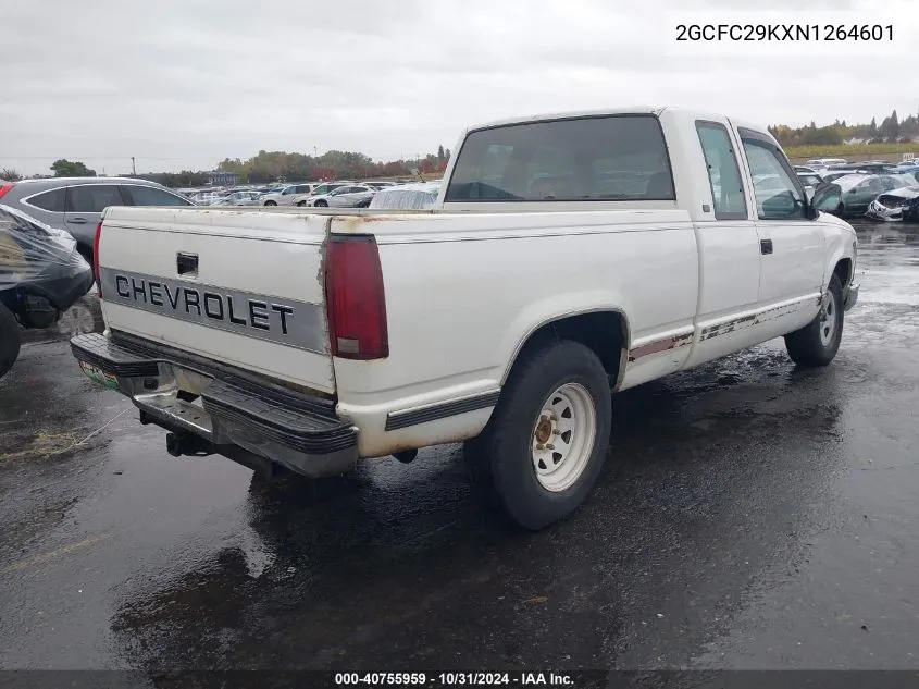 1992 Chevrolet Gmt-400 C2500 VIN: 2GCFC29KXN1264601 Lot: 40755959