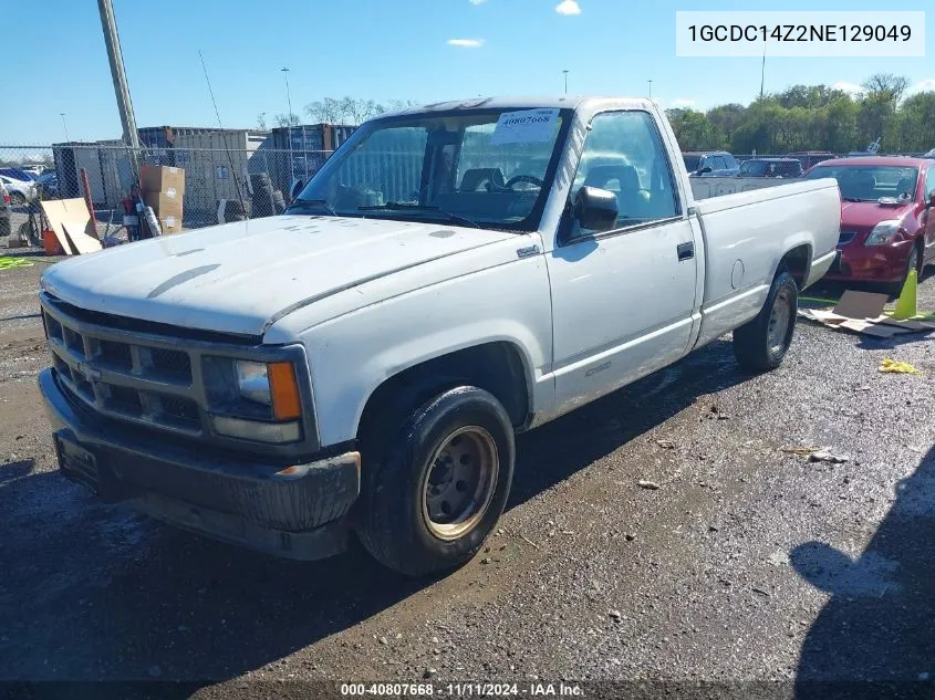 1992 Chevrolet Gmt-400 C1500 VIN: 1GCDC14Z2NE129049 Lot: 40807668