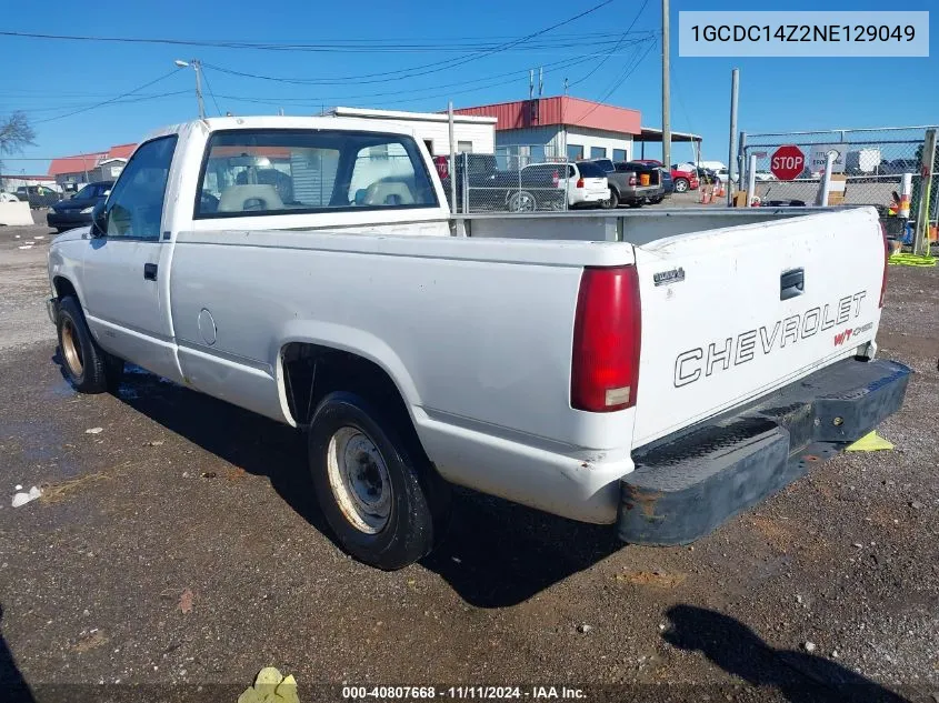 1992 Chevrolet Gmt-400 C1500 VIN: 1GCDC14Z2NE129049 Lot: 40807668