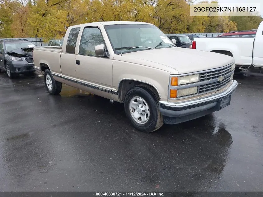 1992 Chevrolet Gmt-400 C2500 VIN: 2GCFC29K7N1163127 Lot: 40830721