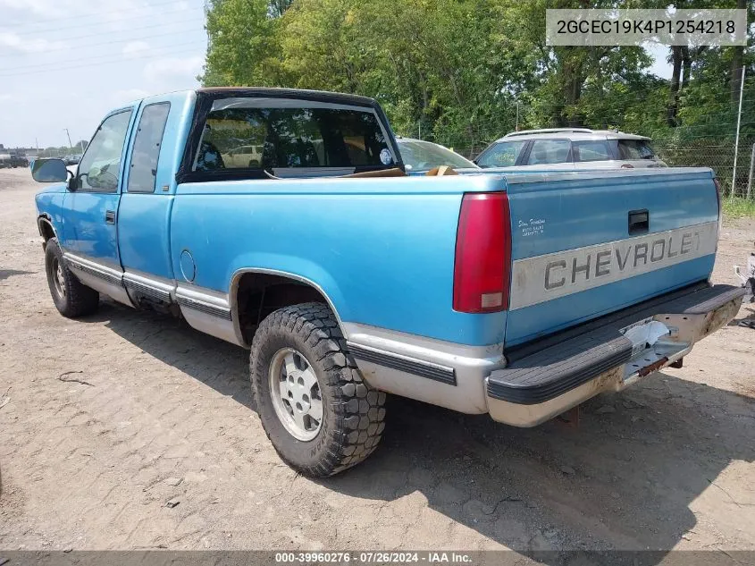 1993 Chevrolet Gmt-400 C1500 VIN: 2GCEC19K4P1254218 Lot: 39960276