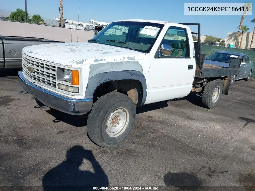 1993 Chevrolet Gmt-400 K2500 VIN: 1GCGK24K6PE186415 Lot: 40465628