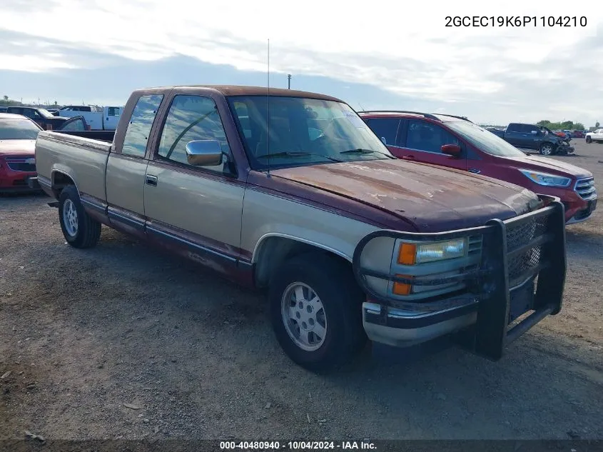 1993 Chevrolet Gmt-400 C1500 VIN: 2GCEC19K6P1104210 Lot: 40480940