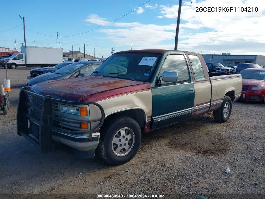 1993 Chevrolet Gmt-400 C1500 VIN: 2GCEC19K6P1104210 Lot: 40480940