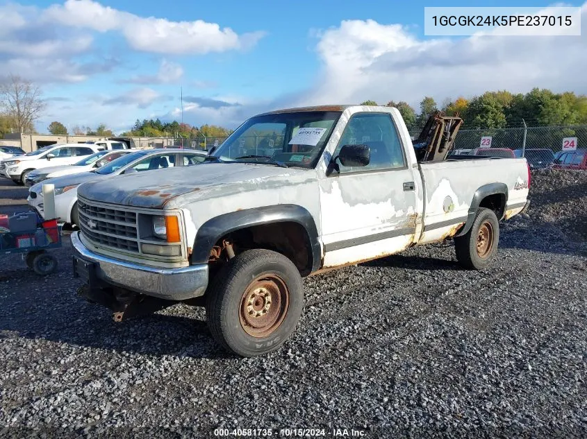 1993 Chevrolet Gmt-400 K2500 VIN: 1GCGK24K5PE237015 Lot: 40581735