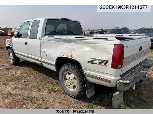 1994 Chevrolet Gmt-400 K1500 VIN: 2GCEK19K3R1214377 Lot: 30047435