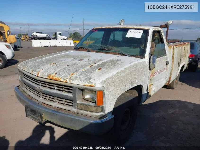 1994 Chevrolet Gmt-400 C2500 VIN: 1GBGC24KXRE275991 Lot: 40404236