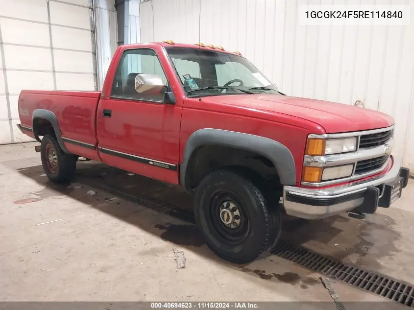 1994 Chevrolet Gmt-400 K2500 VIN: 1GCGK24F5RE114840 Lot: 40694623