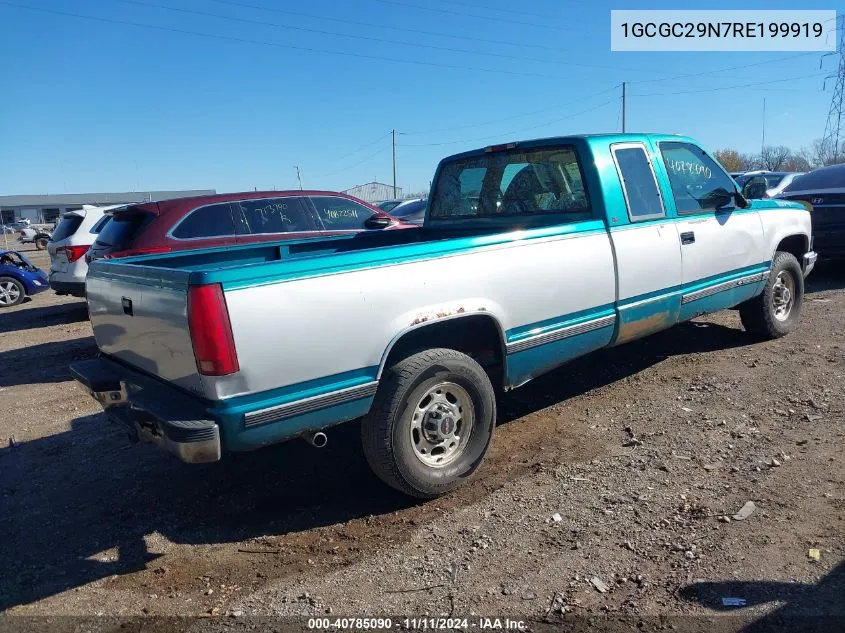 1994 Chevrolet Gmt-400 C2500 VIN: 1GCGC29N7RE199919 Lot: 40785090